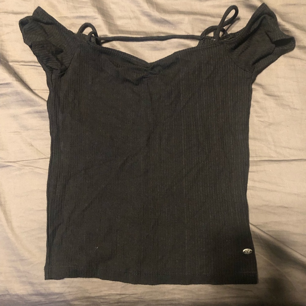 American eagle off the shoulder crop top